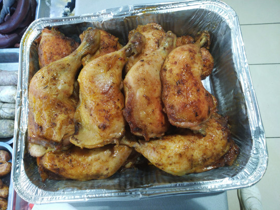 Cuisse de poulet cuite